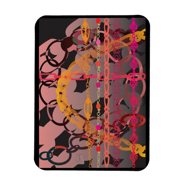 Magnet Flexible Liens roses (Vertical)