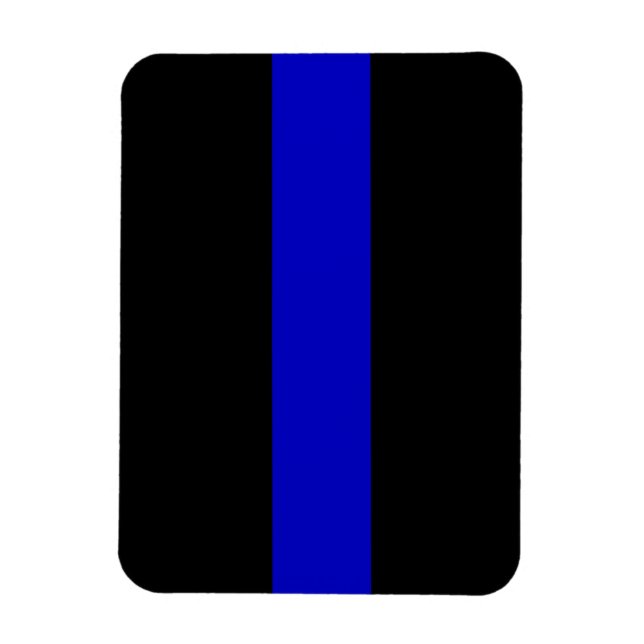 Magnet Flexible Ligne bleue mince (Vertical)