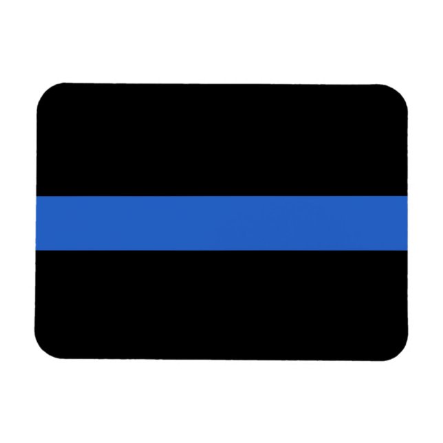 Magnet Flexible Ligne Bleue Mince Drapeau symbole de solidarité po (Horizontal)