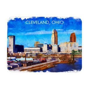 Magnet Flexible Ligne Skyline Cleveland Ohio
