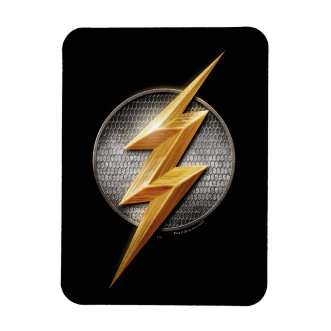 Magnet Flexible Ligue de Justice | Le symbole de boulon métallique (Vertical)