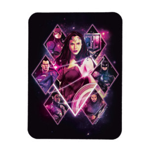 Magnet Flexible Ligue de Justice   Panneaux de groupe galactique d