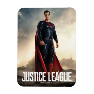 Magnet Flexible Ligue de Justice   Superman Sur Le Champ De Batail