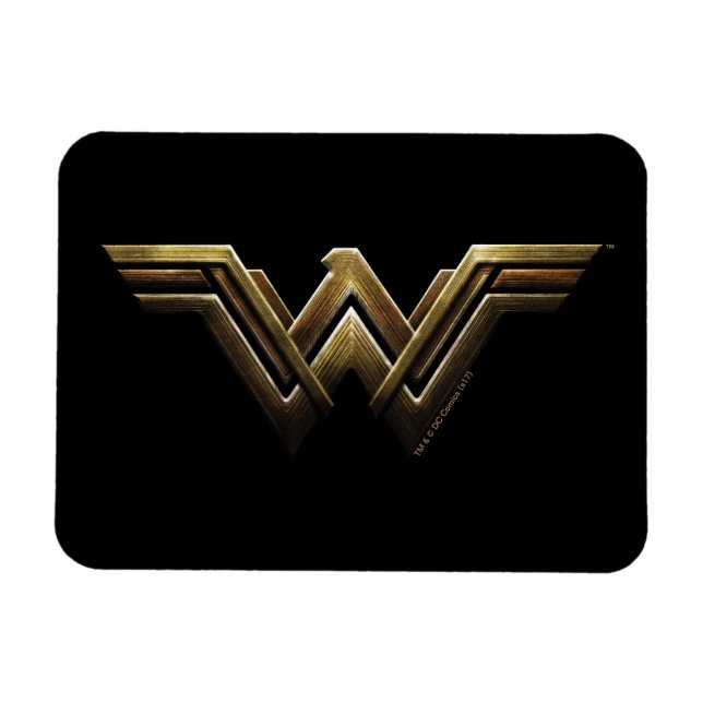 Magnet Flexible Ligue de Justice | Symbole métallurgique Wonder Wo (Horizontal)