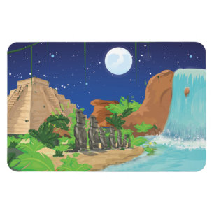 Magnet Flexible L'île tropicale