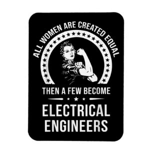 Magnet Flexible L'Ingénieur Électrique Pour Femmes Est Créé Égalem