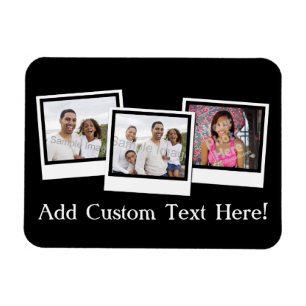Magnet Flexible L'instantané 3-Photo personnalisé encadre la