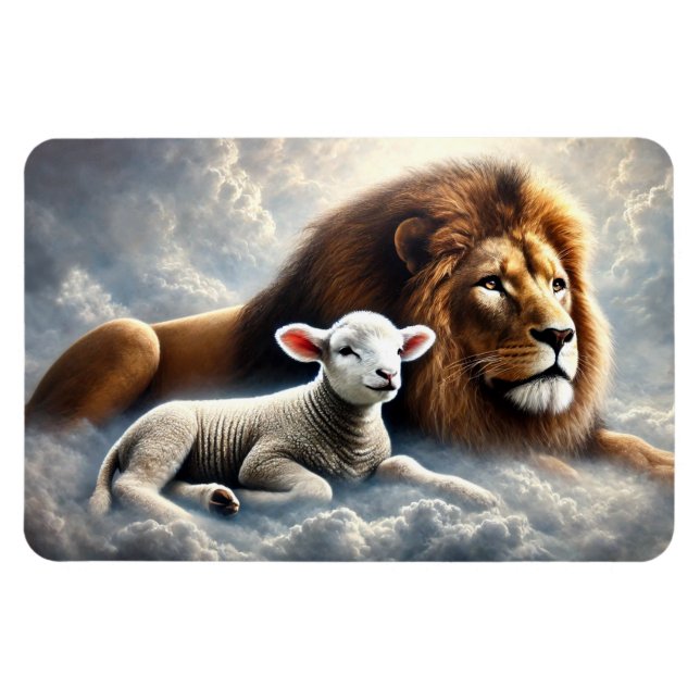 Magnet Flexible Lion et agneau (Horizontal)