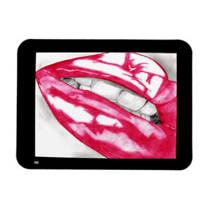 Magnet Flexible Lipes chaudes (Fuschia)