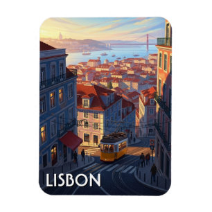 Magnet Flexible Lisbonne Portugal Panthéon Alfama Anime