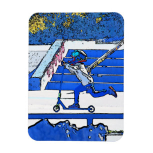 Magnet Flexible Little Speedster - Stunt Scooter Rider