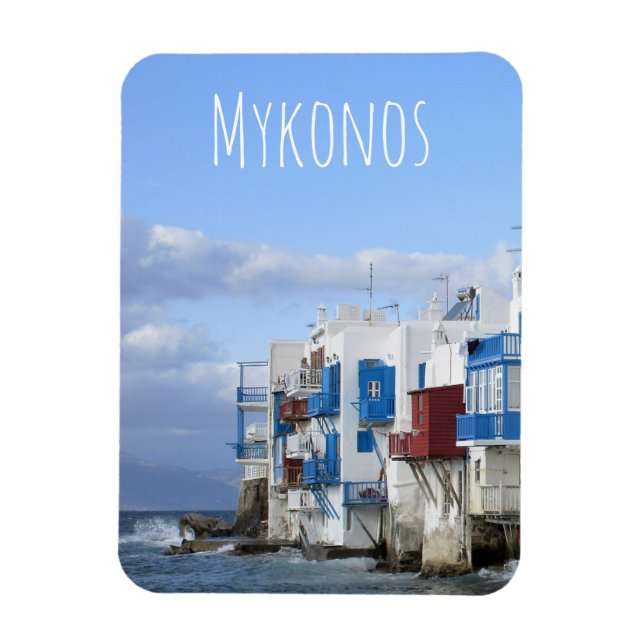 Magnet Flexible Little Venice, Mykonos, Grèce (Vertical)