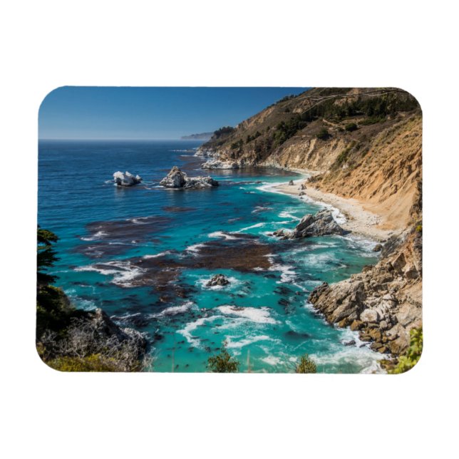 Magnet Flexible Littoral de Big Sur, Côte ouest, Côte pacifique (Horizontal)