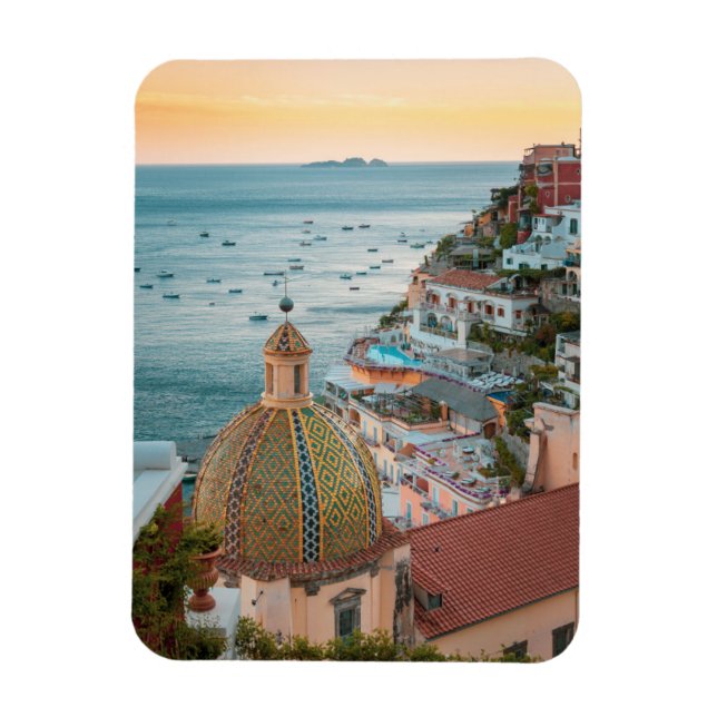 Magnet Flexible Littoral | Positano, Côte Amalfitaine, Italie (Vertical)
