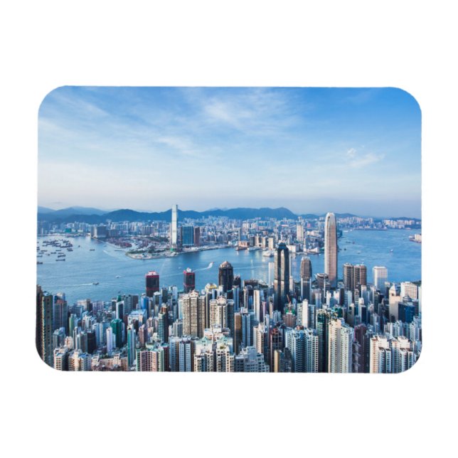 Magnet Flexible Littoral | Tsim Sha Tsu, île de Hong Kong, Asie (Horizontal)