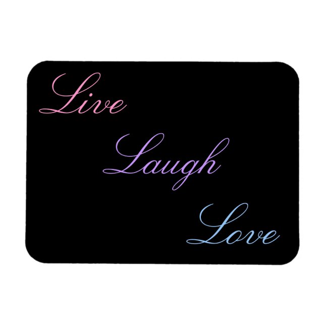 Magnet Flexible Live Laugh Love (Horizontal)