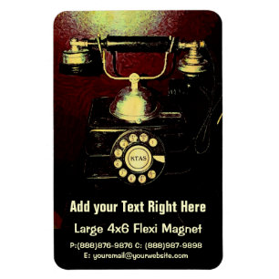 Magnet Flexible Livre antique de numéro de téléphone de télép