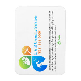 Magnet Flexible Location de vacances Nettoyeur ménager 5 étoiles A