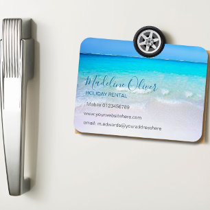 Magnet Flexible Location vacances Ocean Wave Beach Blue Modern