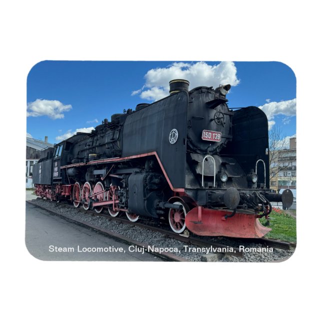 Magnet Flexible Locomotive à vapeur, Cluj-Napoca, Roumanie, sur un (Horizontal)