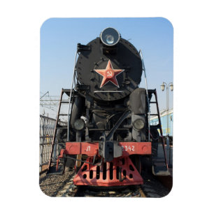 Magnet Flexible Locomotive à vapeur russe L-2342. Construit en 195