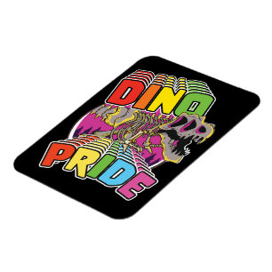 Magnet Flexible Logo de Dino Pride