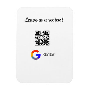 Magnet Flexible logo de l'entreprise de révision Google Scan QR re