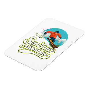 Magnet Flexible Logo de ski Sundance Mountains