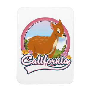 Magnet Flexible logo de vacances de cerf de Californie