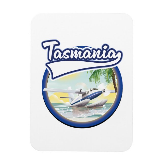 Magnet Flexible logo de voyage en Tasmanie (Vertical)