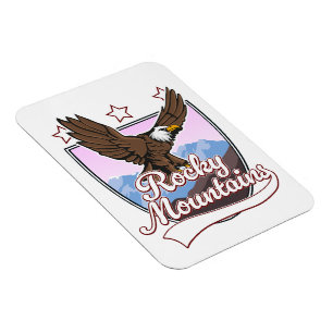 Magnet Flexible logo des montagnes Rocheuses