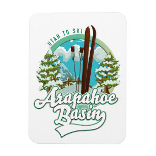 Magnet Flexible Logo ski Arapahoe Basin Utah