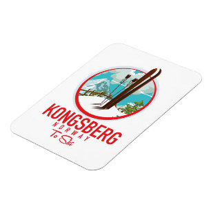 Magnet Flexible logo ski Kongsberg Norvège