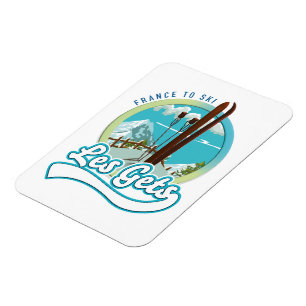 Magnet Flexible Logo ski Les Gets France