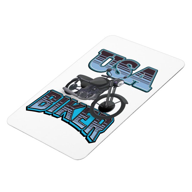 Magnet Flexible Logo USA Biker (Côté Gauche)