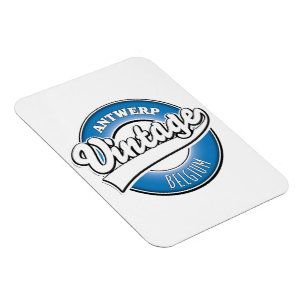 Magnet Flexible Logo vintage d'Anvers Belgique