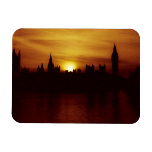 Magnet Flexible London-Big Ben-Elizabeth Tower-Sunset-Magnet