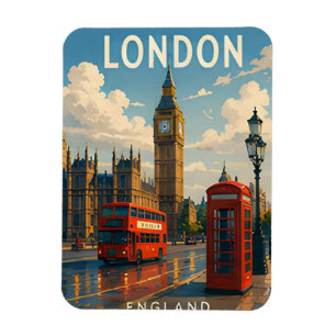 Magnet Flexible Londres Angleterre Royaux Monuments Thames