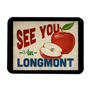 Magnet Flexible Longmont Colorado Apple - Vintage voyage
