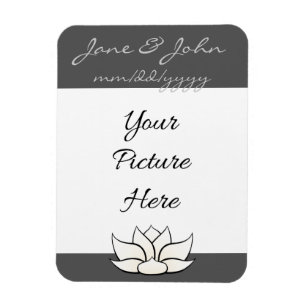 Magnet Flexible Lotus exquis dans l'eau douce et l'aimant blanc