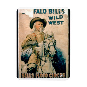 Magnet Flexible "L'ouest sauvage de Buffalo Bill", cirque de Floto