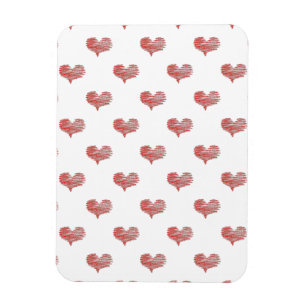 Magnet Flexible Love Valentine's Day Red Heart croquis