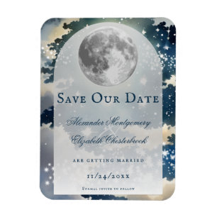 Magnet Flexible Lunar Night Sky Enregistrer la date