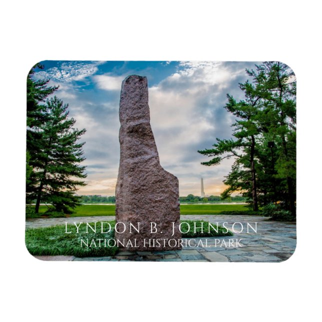Magnet Flexible Lyndon B. Johnson Monolith, Memorial Grove (Horizontal)