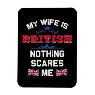 Magnet Flexible Ma femme est britannique monarchie Royaume-Uni rac