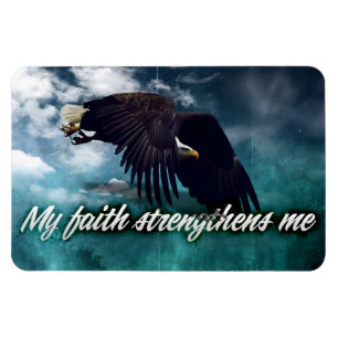 Magnet Flexible "Ma foi me renforce" Motivation Affirmation