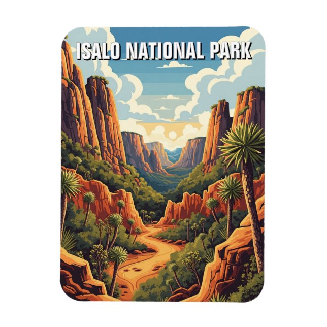Magnet Flexible Madagascar Isalo National Park Travel (Vertical)