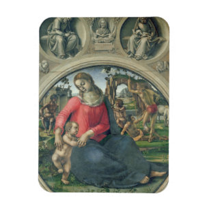 Magnet Flexible Madonna et enfant, 1490-95 (huile sur le panneau)