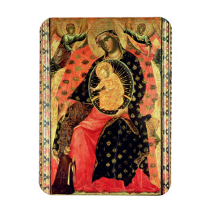 Magnet Flexible Madonna et enfant couronnés avec deux personnes
