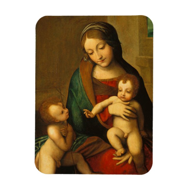 Magnet Flexible Madonna et l'enfant avec les saints (Vertical)